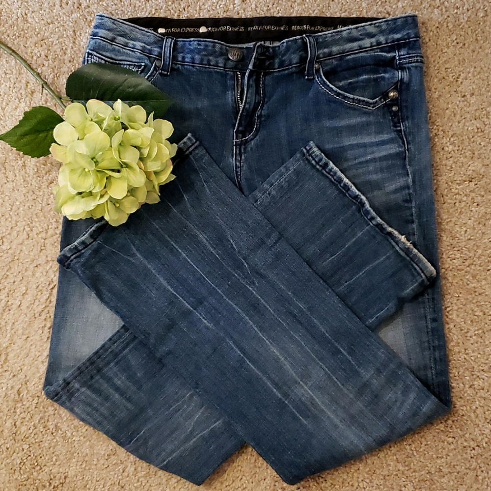 🥀REROCK FOR EXPRESS blue jeans👖